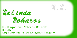 melinda moharos business card